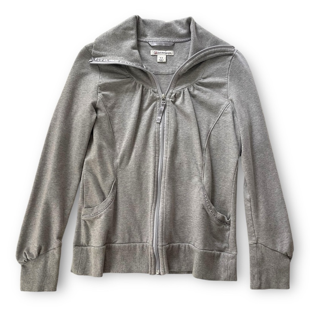 Cutter & Buck Full Zip Feminine Cut Cotton Sweatshirt Track Jacket